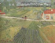 Vincent Van Gogh Landscape wiith Carriage and Train in the Background (nn04) china oil painting reproduction